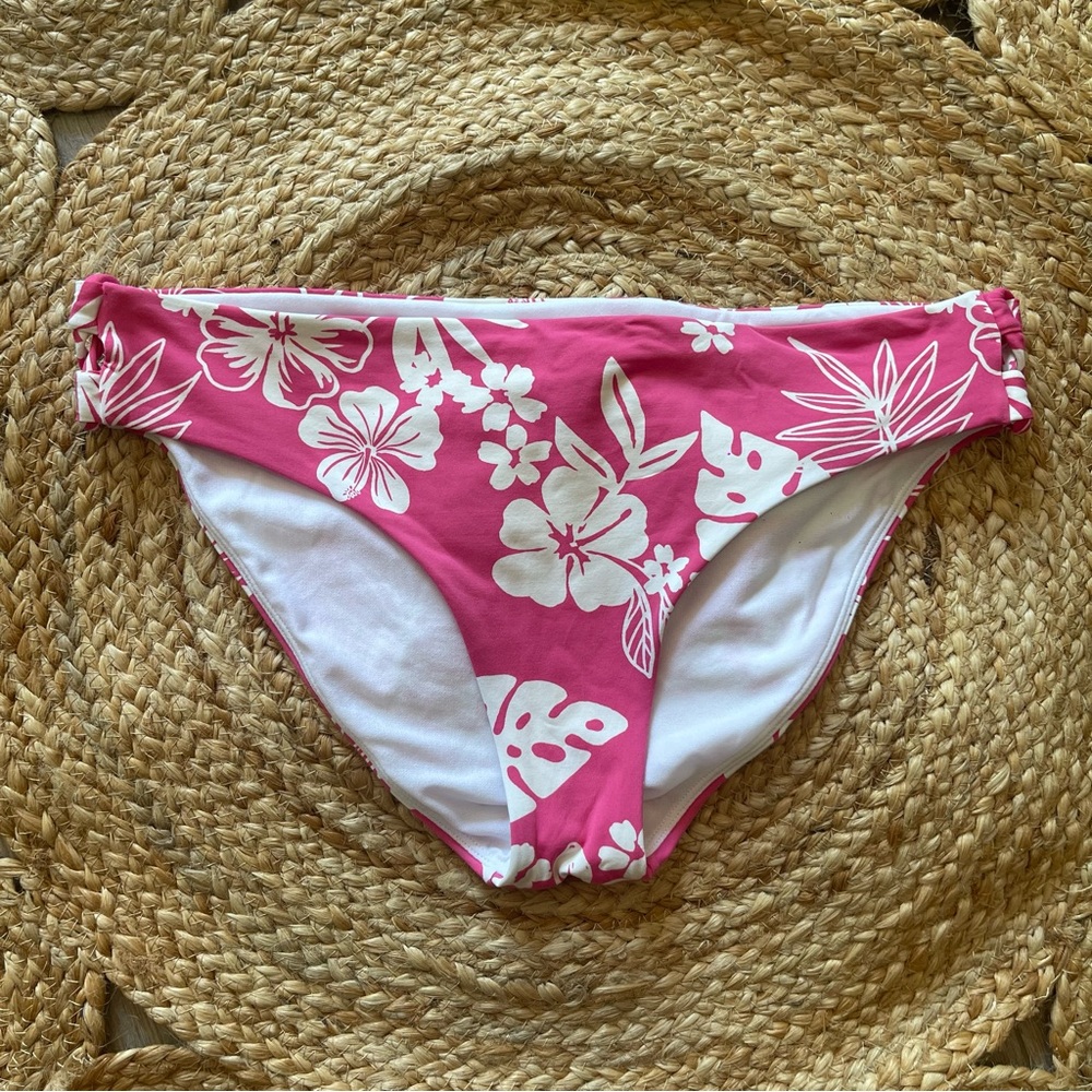 Women's Roxy Pink Floral Bikini Bottom